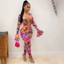 Kamouflage jumpsuit för kvinnor A2549 2