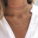 Damhalsband med färgglada stenar 3