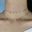 Damhalsband med färgglada stenar 4