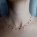 Damhalsband med färgade zirkoner 7