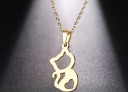 Damhalsband med katt D334 3