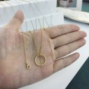 Damhalsband med ring 10