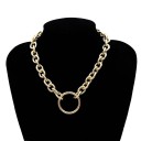 Damhalsband med ring D62 4