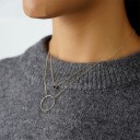 Damhalsband med ring M7 4