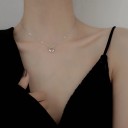 Damhalsband med cirkulärt hänge D570 4