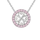 Damhalsband med cirkulärt hänge D770 8