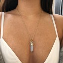 Damhalsband med kristall J92 12