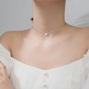 Damhalsband med kristall M106 3