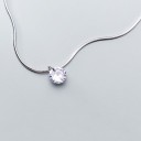 Damhalsband med kristall M106 4