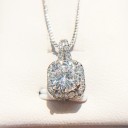 Damhalsband med kristall M128 2