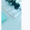 Damhalsband med kristall M26 4