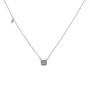 Damhalsband med kristall M43 2