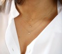 Damhalsband med kristall M47 2