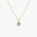 Damhalsband med kristall M47 3