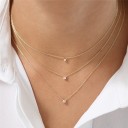 Damhalsband med kristall M6 2