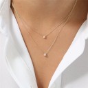 Damhalsband med kristall M6 3