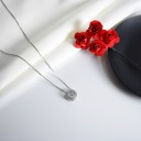 Damhalsband med en kristall i en cirkel 4