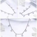 Damhalsband med kristaller 3