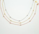 Damhalsband med kristaller M100 2