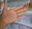 Damhalsband med kristaller M102 5
