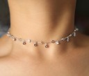 Damhalsband med kristaller M102 6