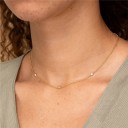 Damhalsband med kristaller M18 3