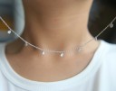 Damhalsband med kristaller M68 4