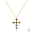 Damhalsband med kors G605 3