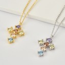 Damhalsband med kors G605 4