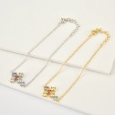 Damhalsband med kors G605 5