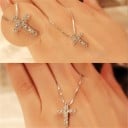 Damhalsband med kors M50 4