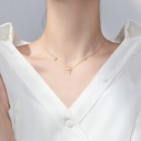 Damhalsband med kors G502 3