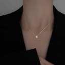 Damhalsband med runt hänge D479 4
