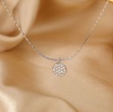 Damhalsband med runt hänge D479 5