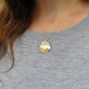 Damhalsband med runt hänge D480 6