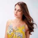 Damhalsband med blomma C1005 14