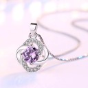 Damhalsband med blomma D411 4