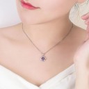 Damhalsband med blomma D411 7