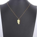 Damhalsband med blad D354 6