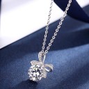 Damhalsband med rosett 4