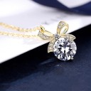 Damhalsband med rosett 5
