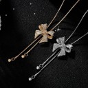 Damhalsband med rosett D270 6