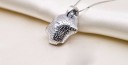 Damhalsband med skal D464 4
