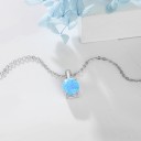 Damhalsband med opal 7