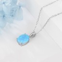 Damhalsband med opal 8