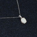 Damhalsband med opal 9