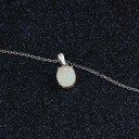 Damhalsband med opal 10