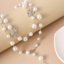 Pärlhalsband för kvinnor D276 8