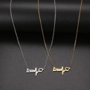 Damhalsband med kärlekshänge 4