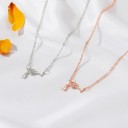 Damhalsband med glashänge 3